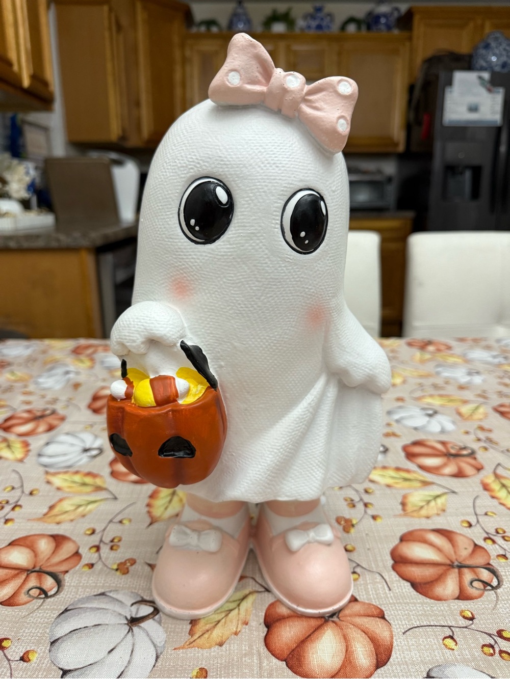 Pink ghost girl decor
